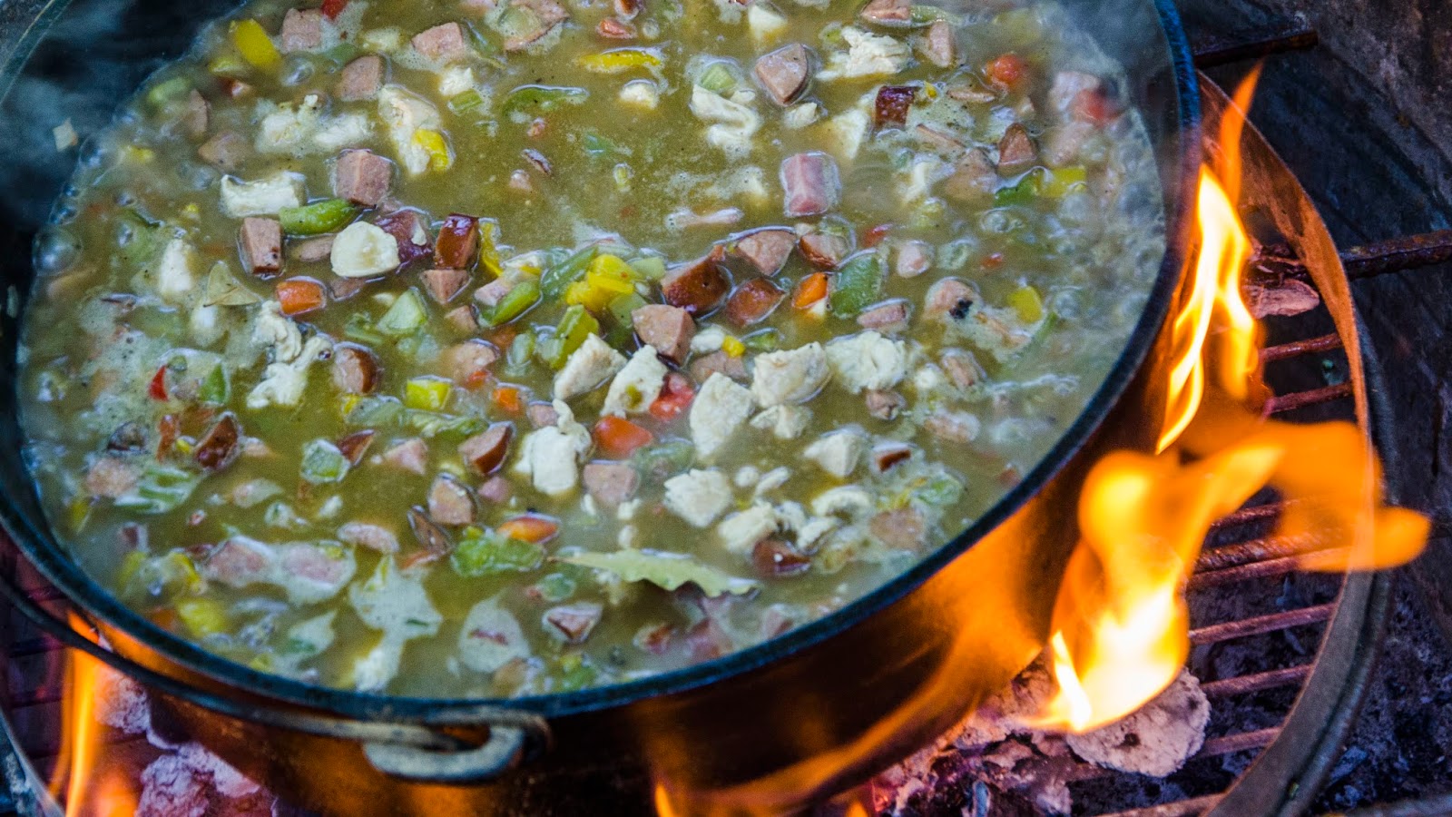KCooks Dutch Oven Gumbo