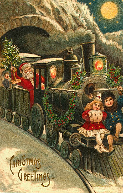 il ventaglio di piume: Bellissime cartoline di natale vintage (pt. 1)