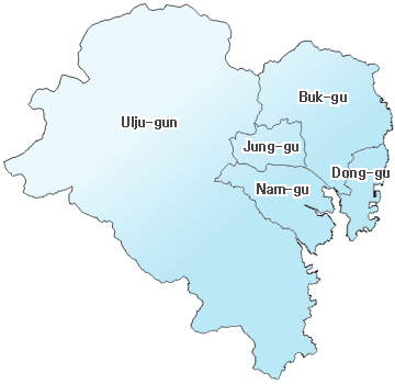 Areas of Ulsan