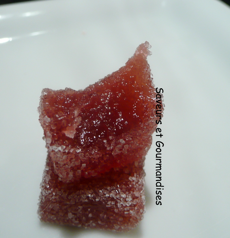 Saveurs et Gourmandises Pâte de grenade.