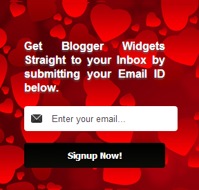 51 Heart email subscription box widget for blogger