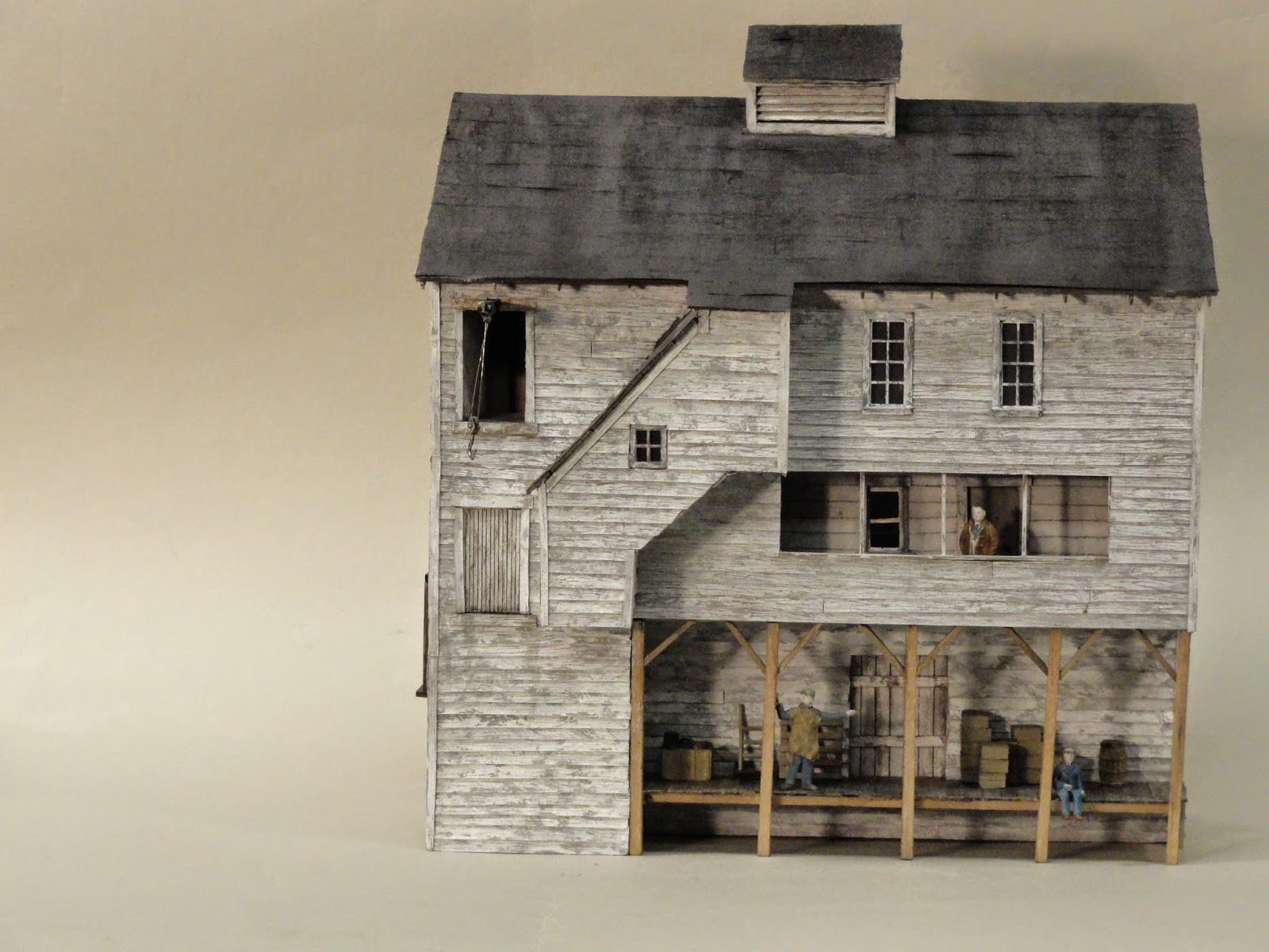 Model Railroad Minutiae Warehouse completed