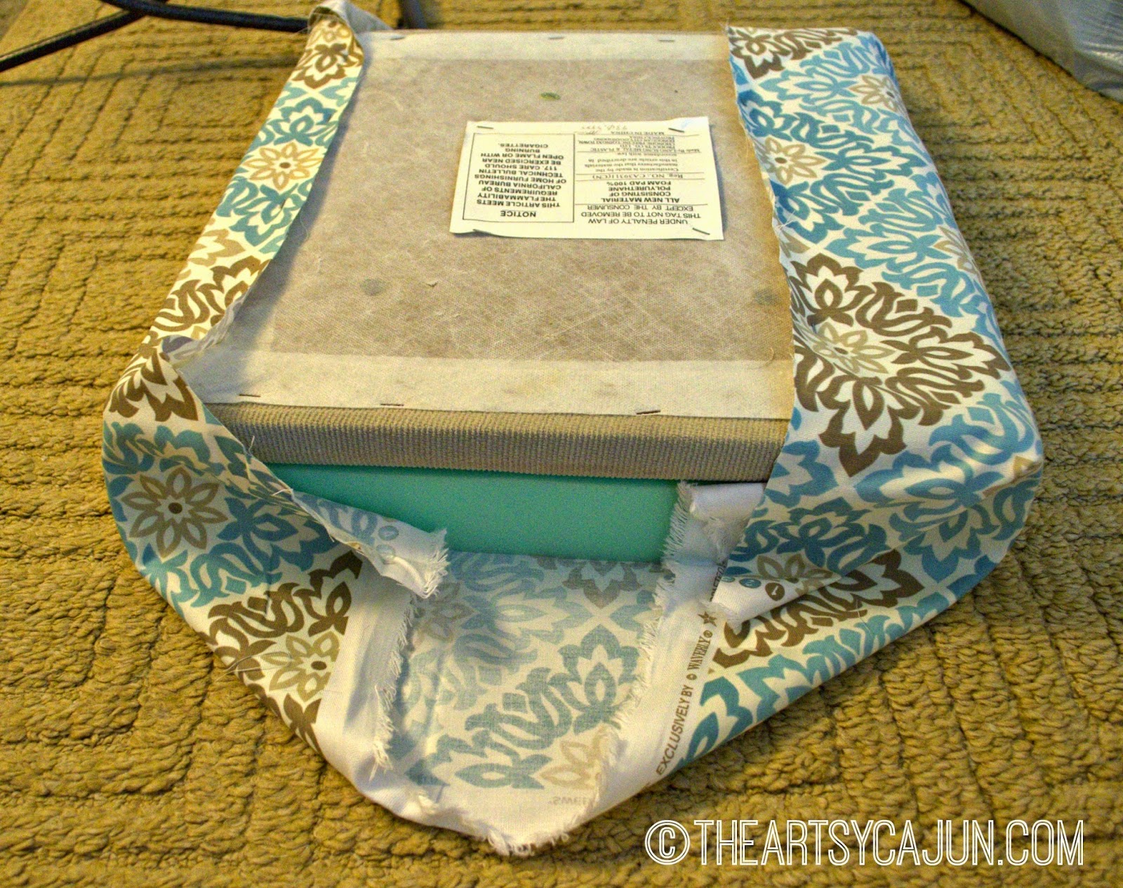 DIY, How to cheaply recover chairs The Artsy Cajun