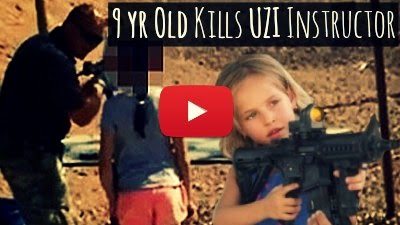 click to play the Accidental shooting caught on camera Watch how this 9 year old girl accidentally shot and killed her UZI instructor via geniushowto.blogspot.com Firearms shooting videos