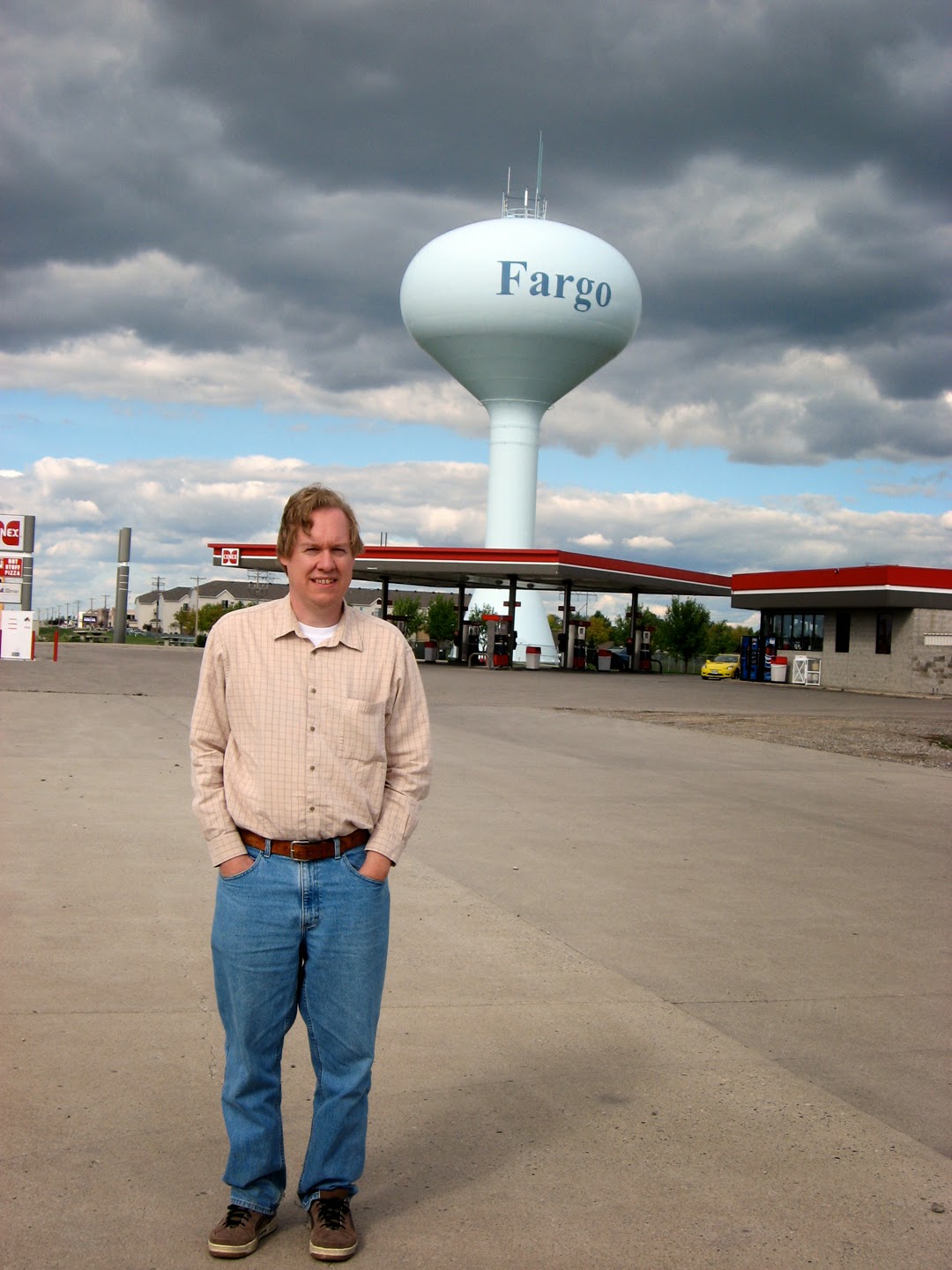 Eccentric Roadside As Fargo the eye can see the great water tower of