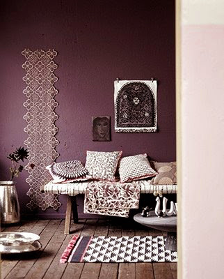 Plum Accent Wall