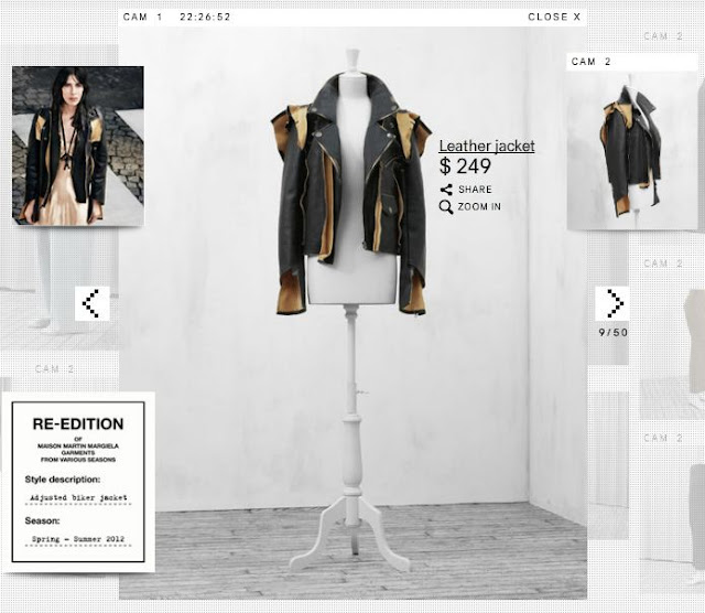 Maison Martin Margiela for hm deconstructed leather jacket, edgy fashion