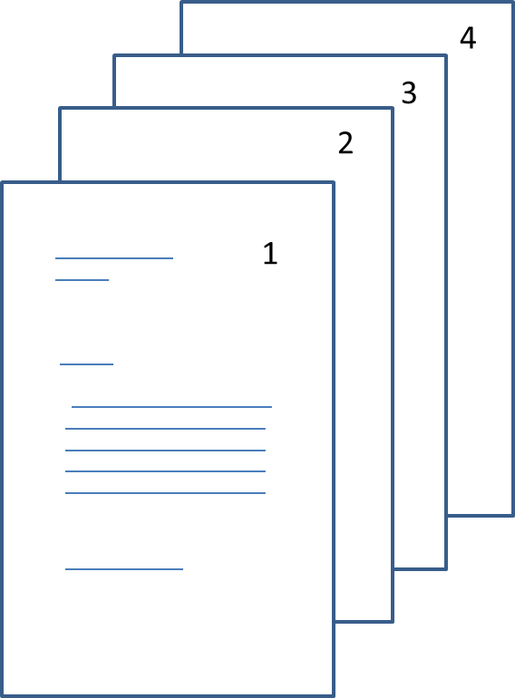 Asignación de un número consecutivo a los documentos.