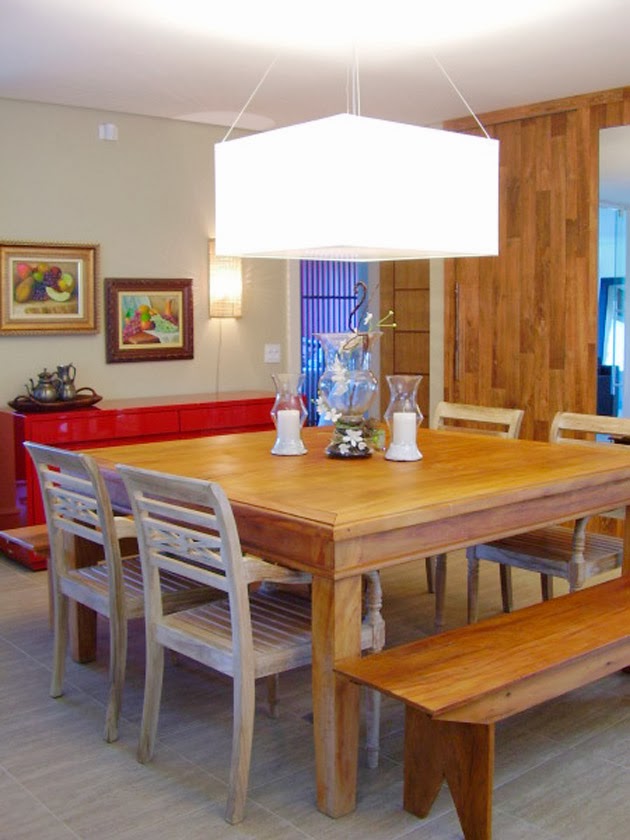 Sala De Jantar Com Banco ~ Mesas quadradas!! Jeito de Casa Blog de Decoração Sala De Jantar Com Banco ~ Mesas quadradas!! Jeito de Casa Blog de Decoração