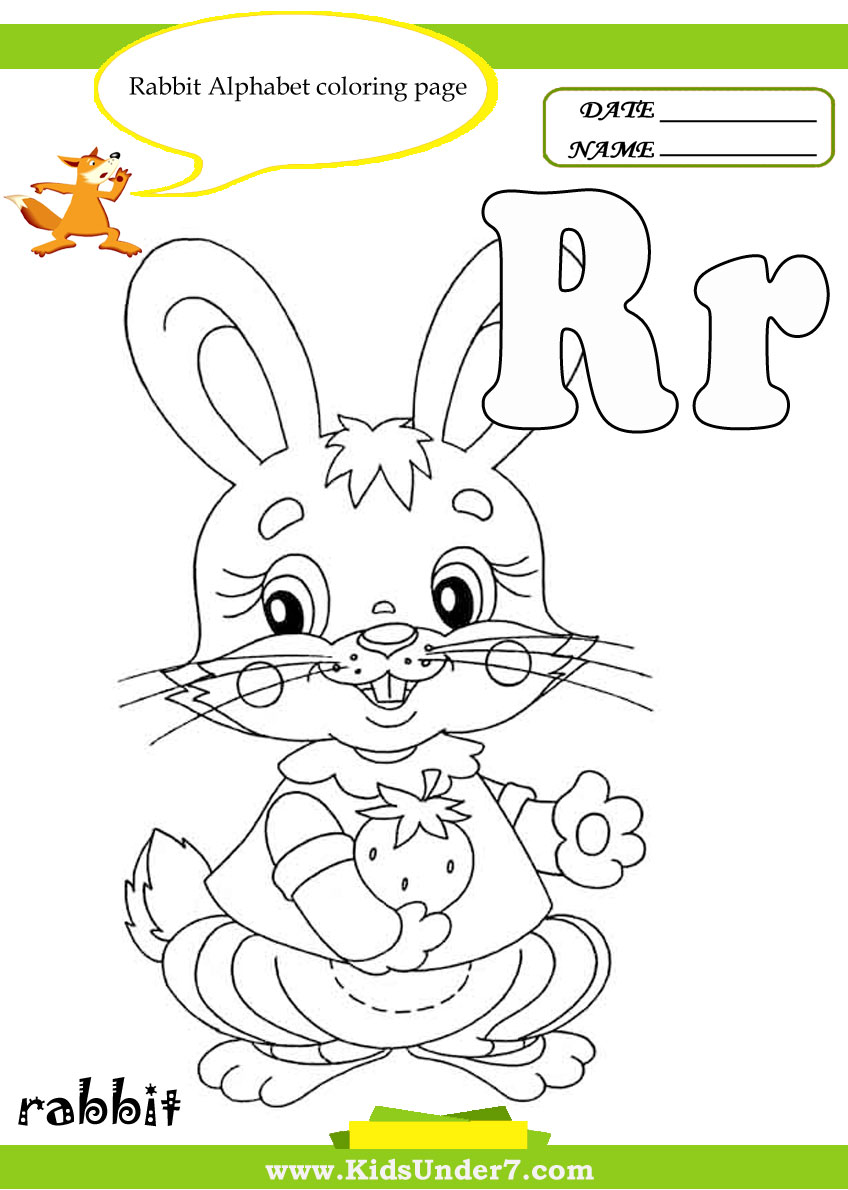 kids under 7 letter r worksheets and coloring pages