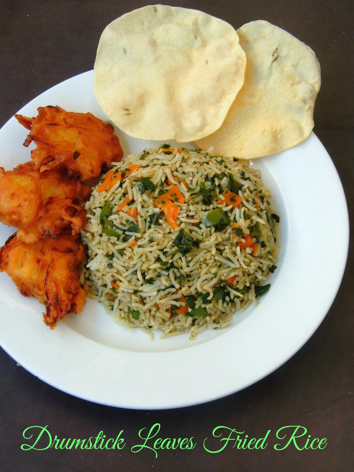 Priya's Versatile Recipes Drumstick Leaves Fried Rice