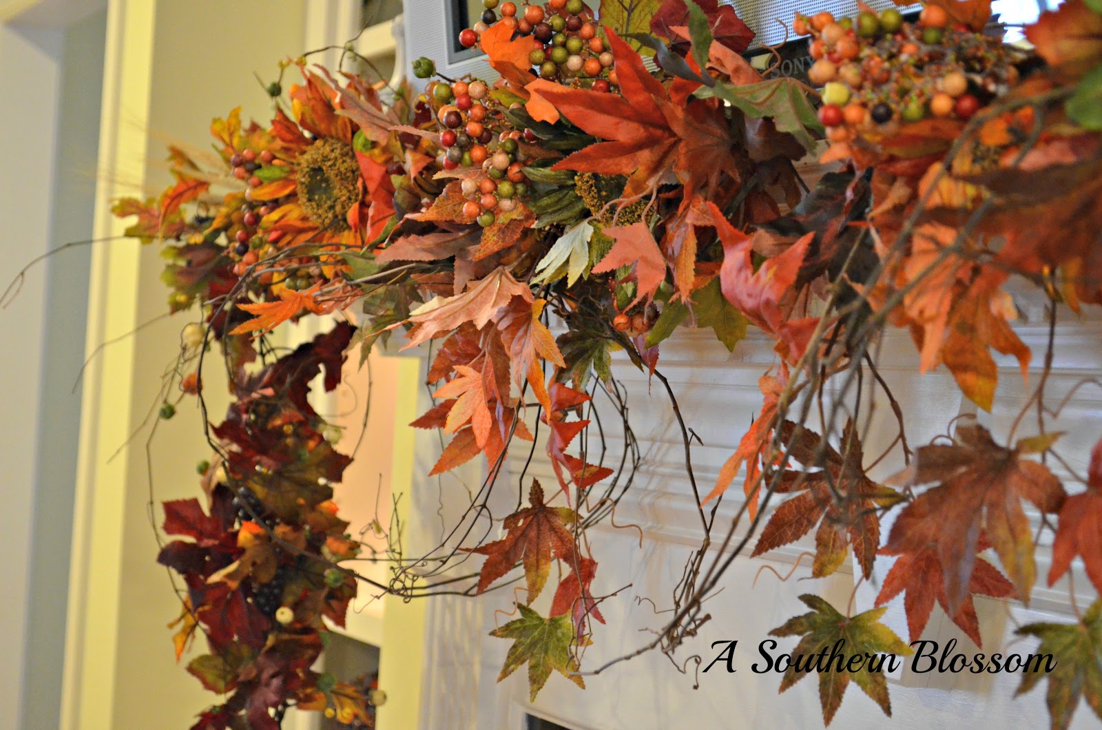 a southern blossom wild and wispy fall mantle a southern blossom wild and wispy fall mantle