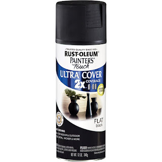  Rust-oleum's satin Aqua and flat Black