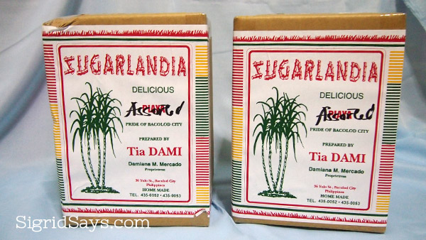 Sugarlandia piaya - Sugarlandia barquillos - Negros Showroom - Bacolod food - Bacolod piaya - original piaya- Tia Dami