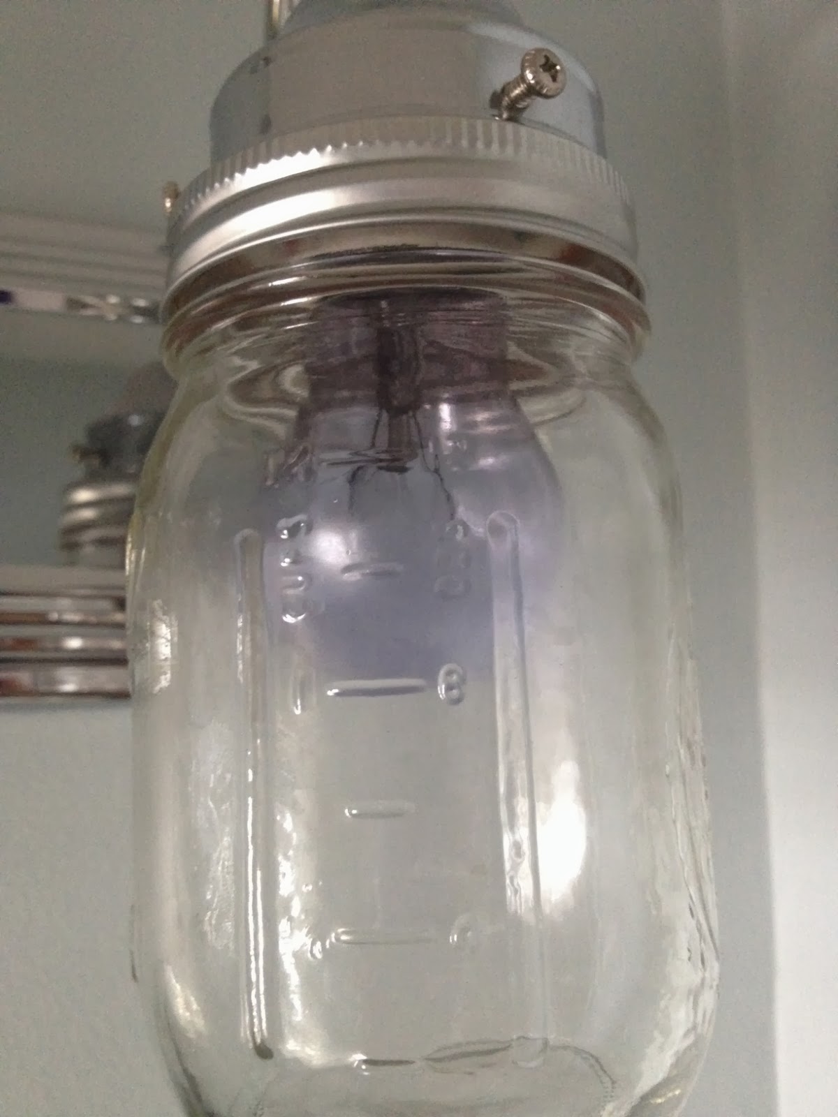 Two It Yourself DIY mason jar light fixture (on the cheap)