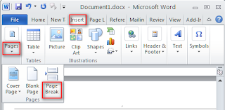 how to insert page break in word table how to insert page break in word table