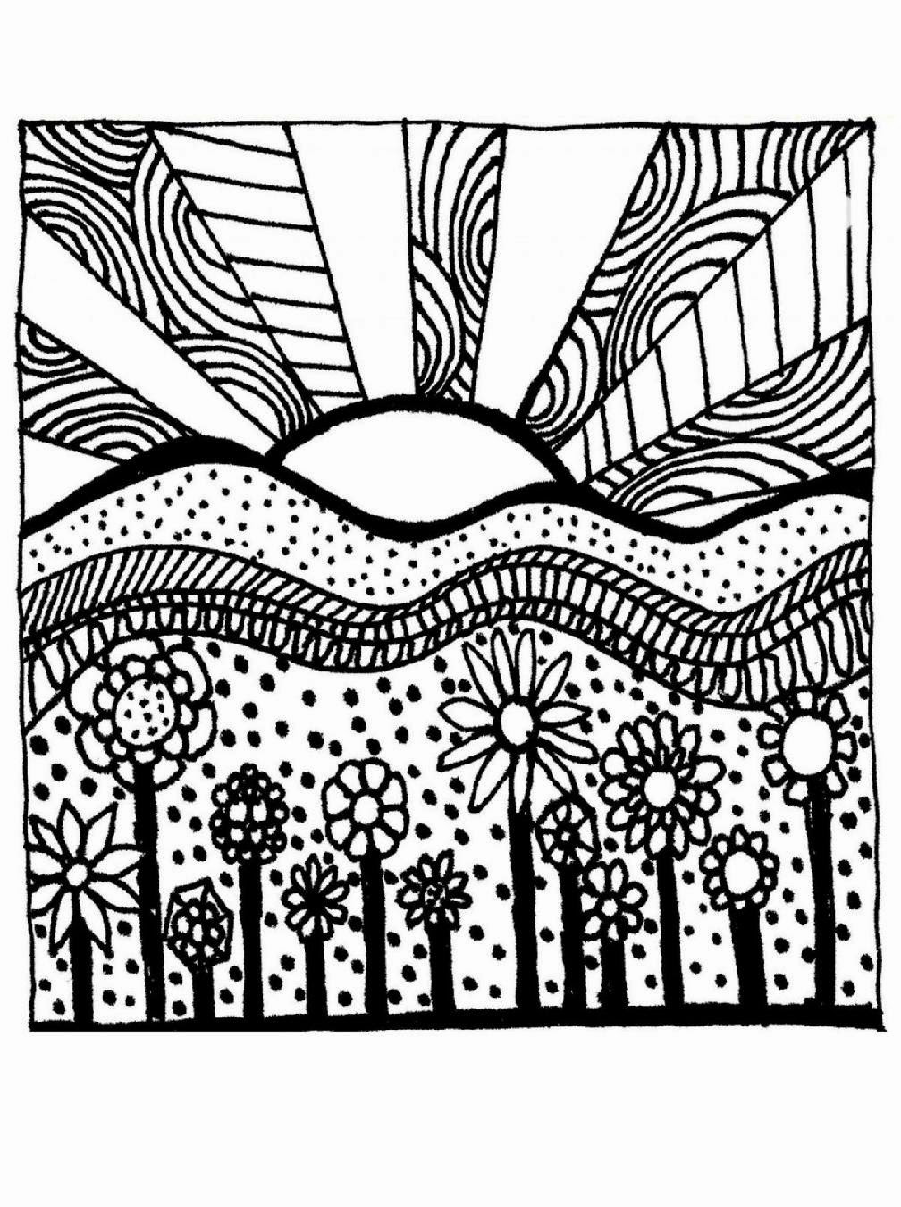 Adult Coloring Sheets  Free Coloring Sheet