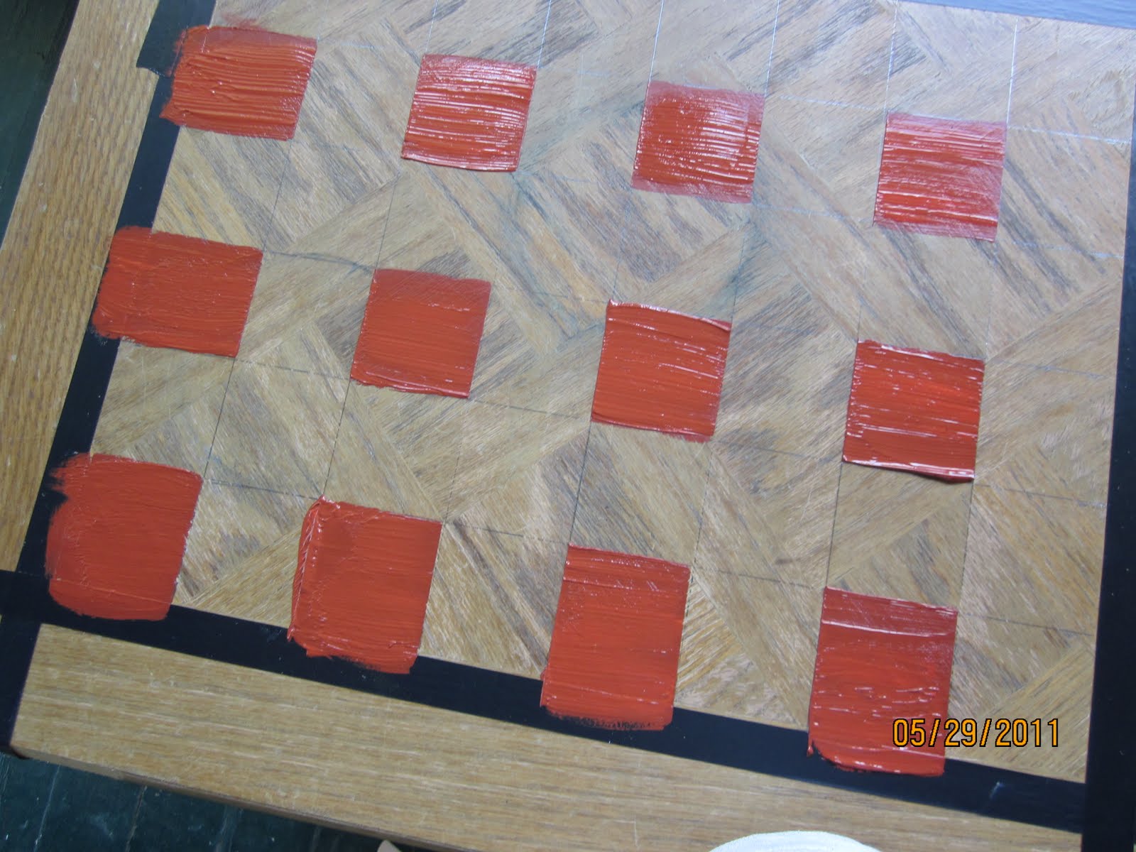 I make stuff a quick Cracker Barrel checker board