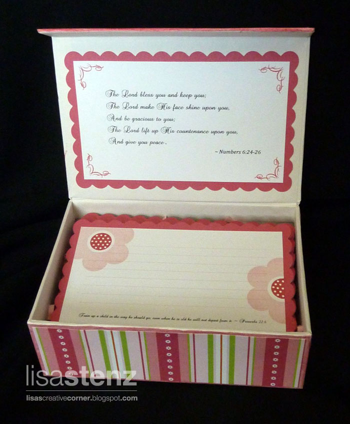 Lisa’s Creative Corner Baby Shower Card Box