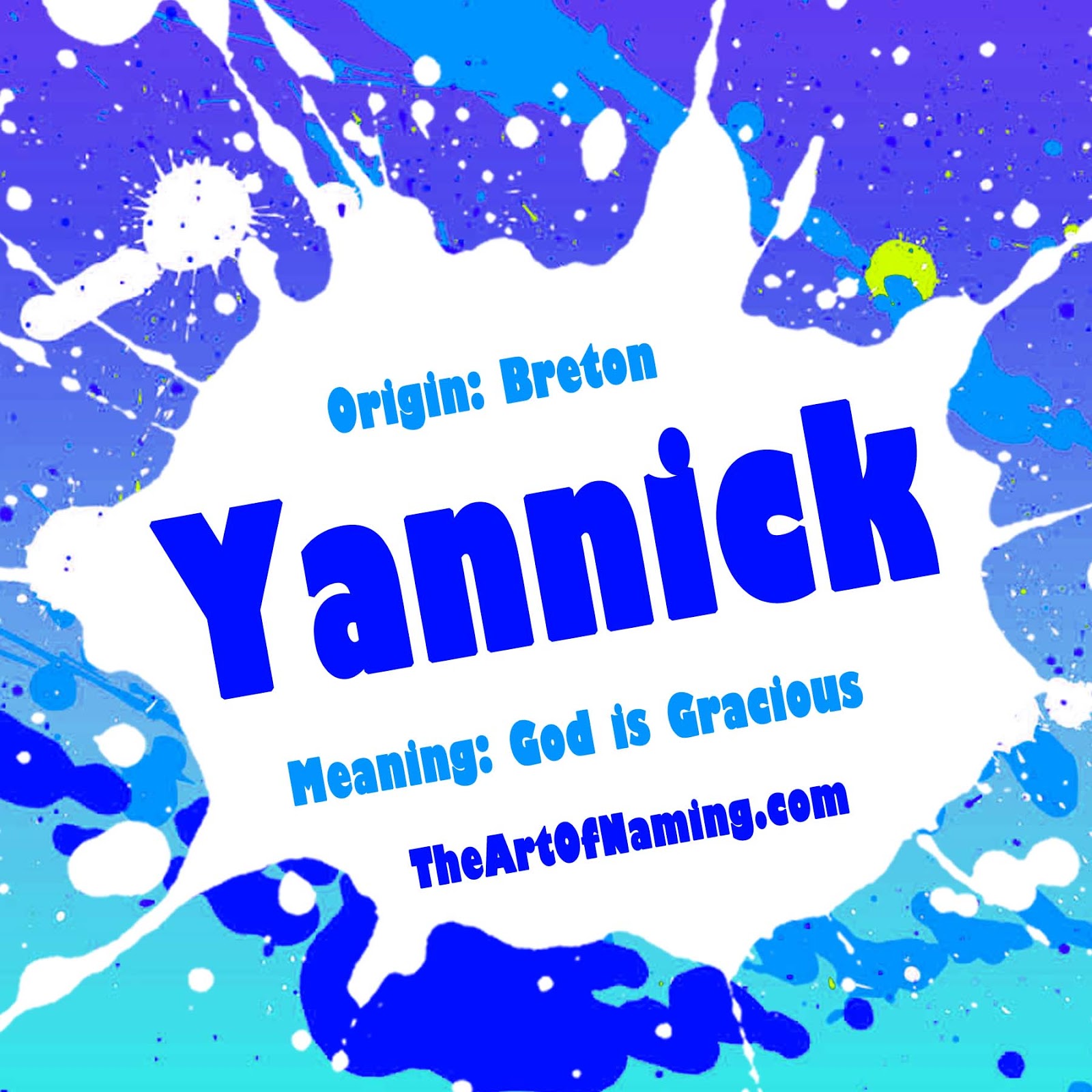The Art of Naming Yannick