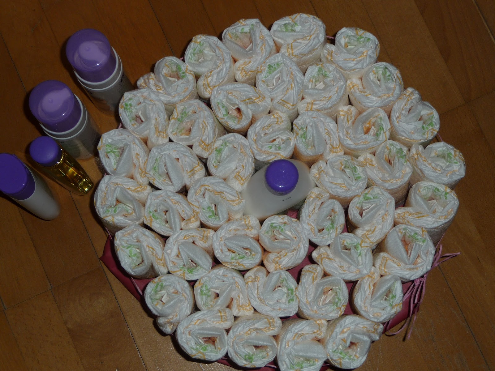 Simple Pleasures: Baby Shower Diaper Cake