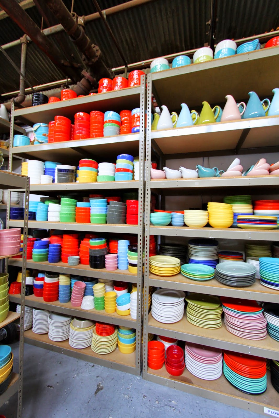 bauer pottery showroom in los angeles, california a retro review