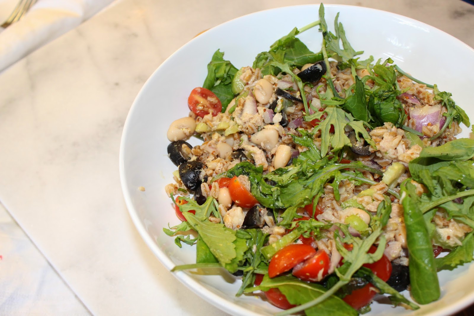 Martha Chartreuse Recipes {Farro + Tuna Salad}