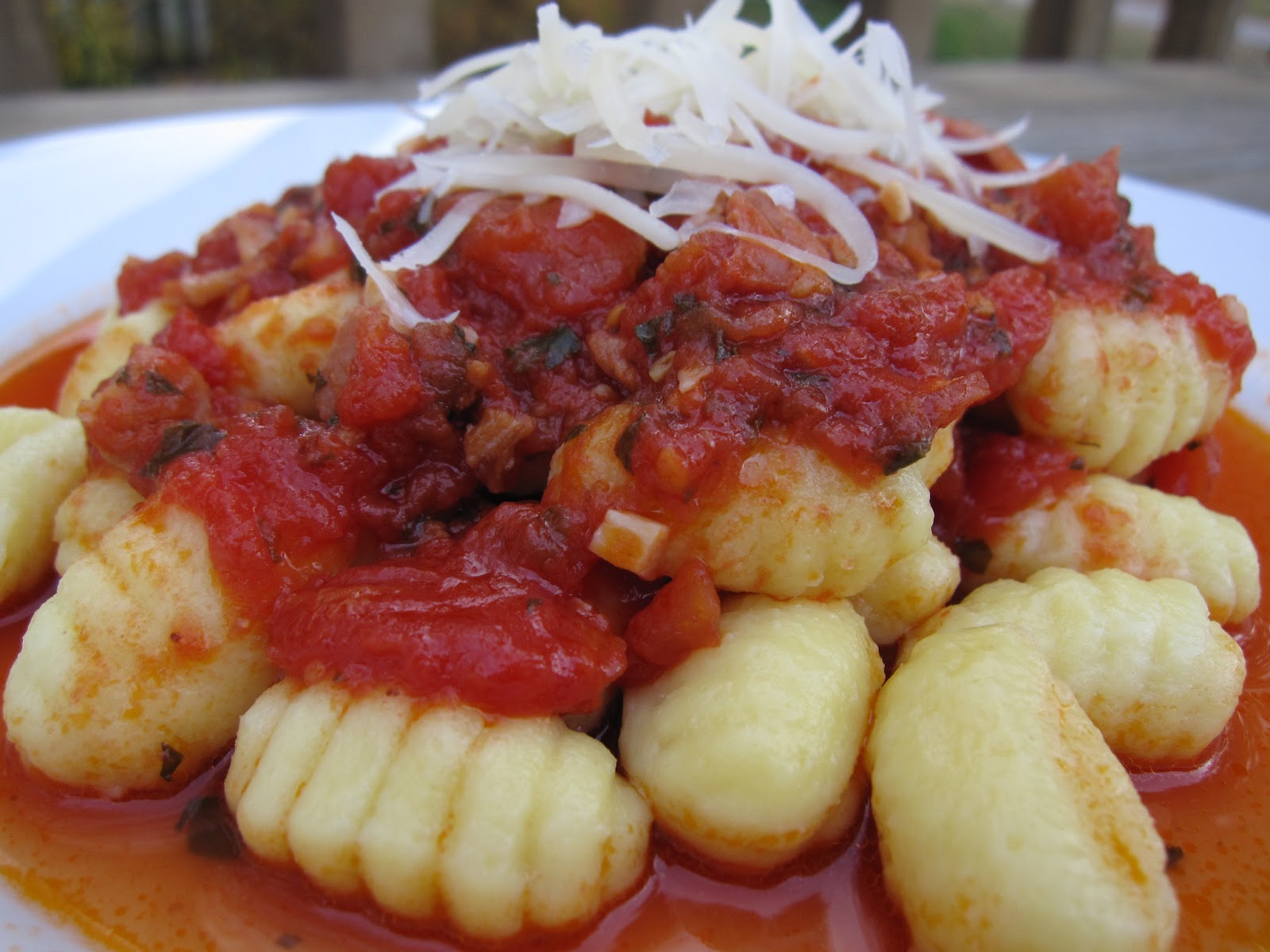 The Doherty Dish Gnocchi with Tomato Pancetta Sauce
