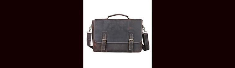 Crazy-Horse Leather Briefcase laptop Bag
