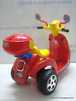 4 Junior TR0903 Skupi Battery-powered Toy Motorcycle in Red 4