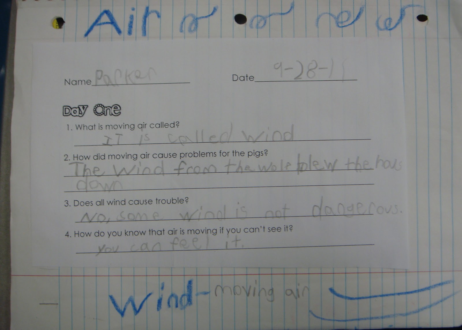 Primary Punch Science Notebooks