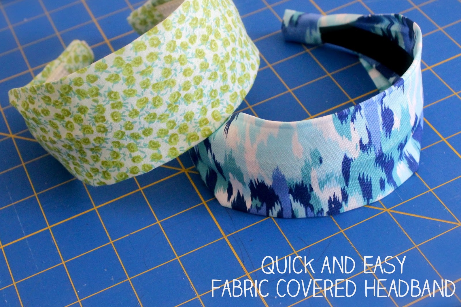 Sister Sewn Quick and Easy Fabric Covered Headband Tuturial
