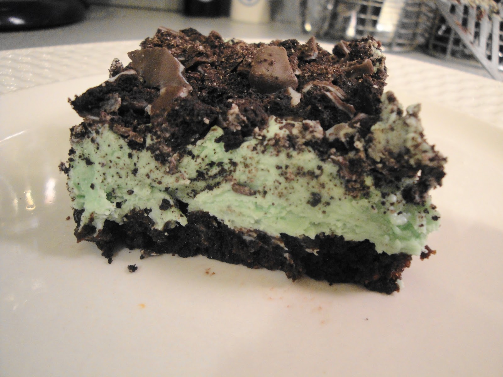 On Shea's Table Thin Mint Fudge Brownies
