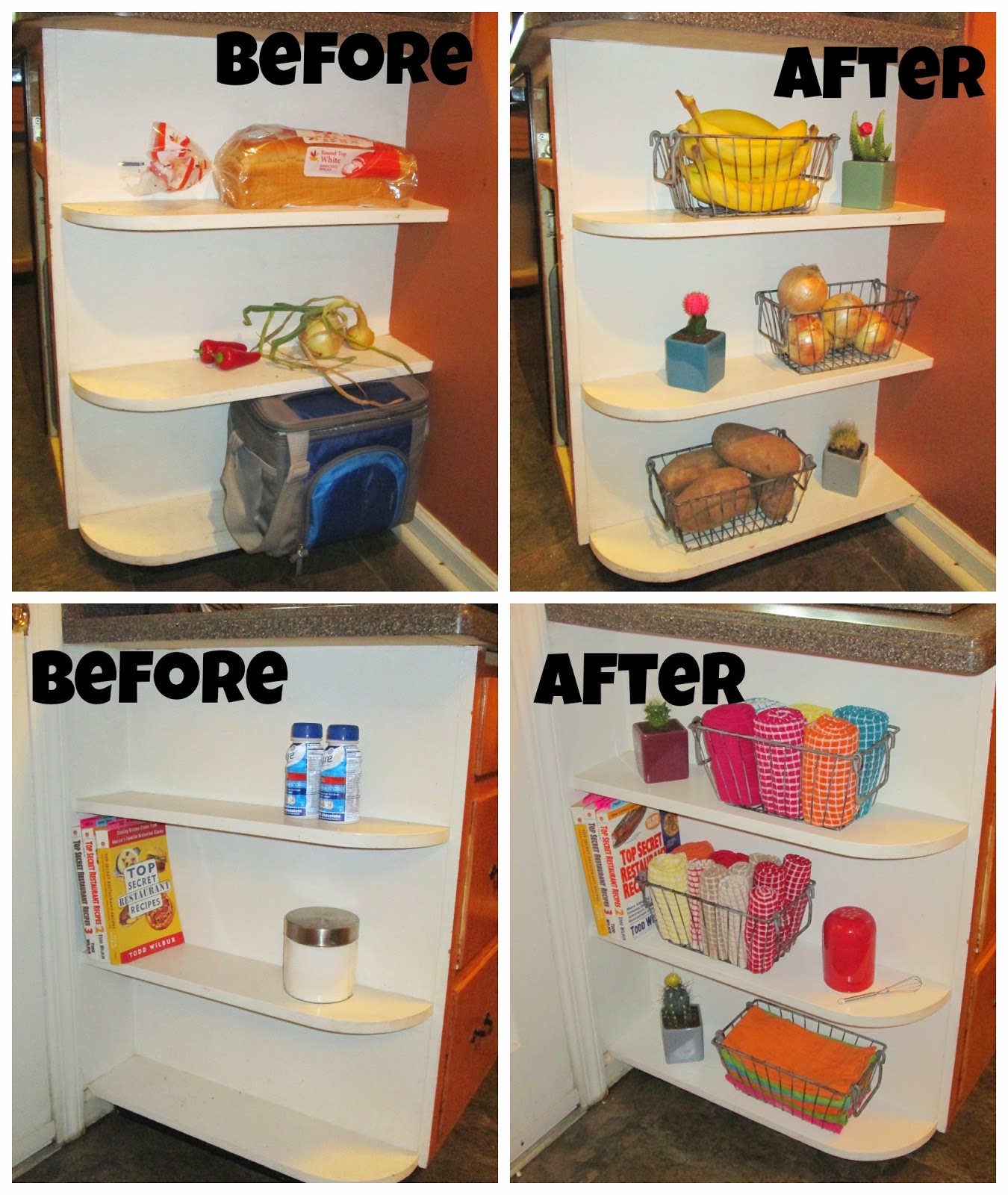 Laura's Plans Narrow Kitchen Shelving