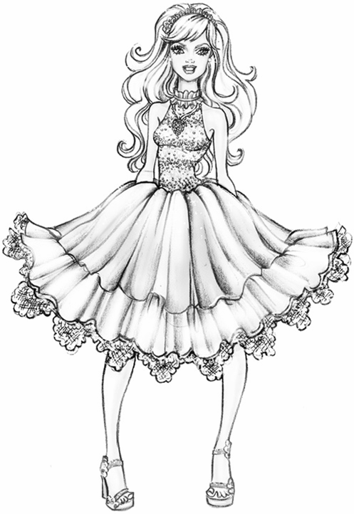Coloring Pages: Barbie Free Printable Coloring Pages