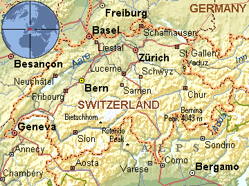 mapa svajcarske Per@ Travel: ŠVAJCARSKA mapa svajcarske