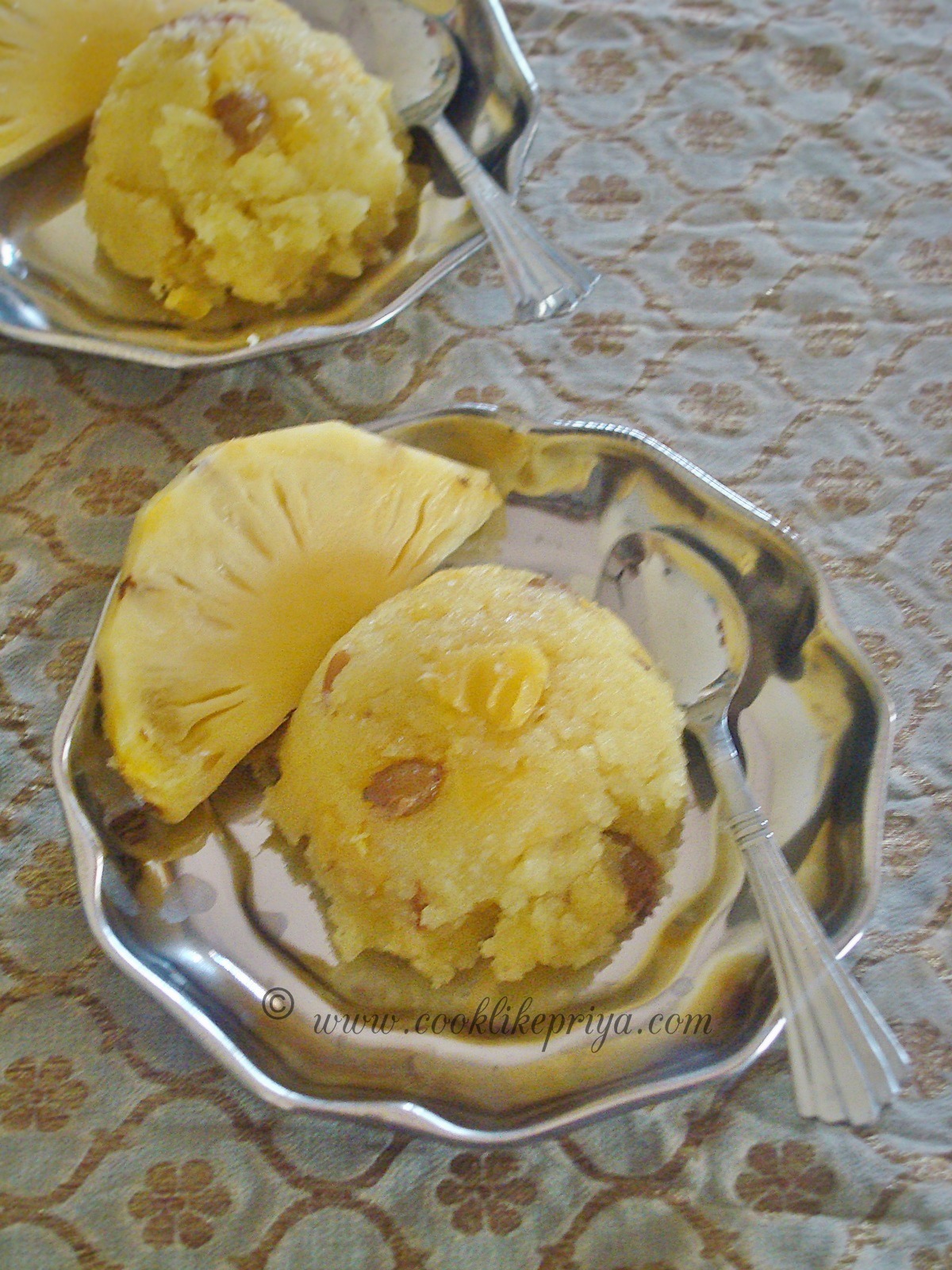 Cook like Priya Pineapple Kesari How to make Pineapple Kesari