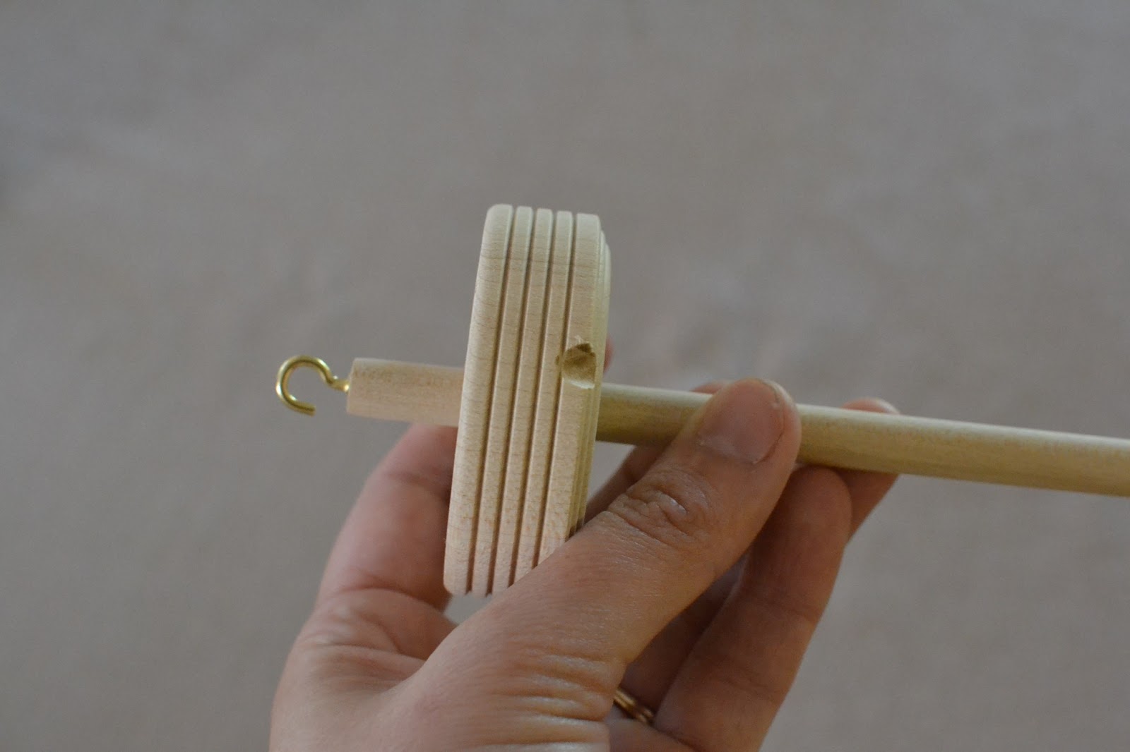 Of Wool and Loveliness Make an Easy Drop Spindle for 1.75