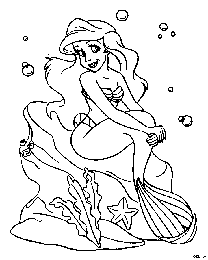 Little mermaid coloring pages - Coloring Pages