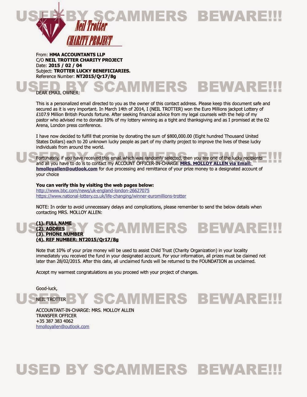 charity scams letter fraud fyi 419 charity scam email from charity neil charity scams letter fraud fyi 419 charity scam email from charity neil