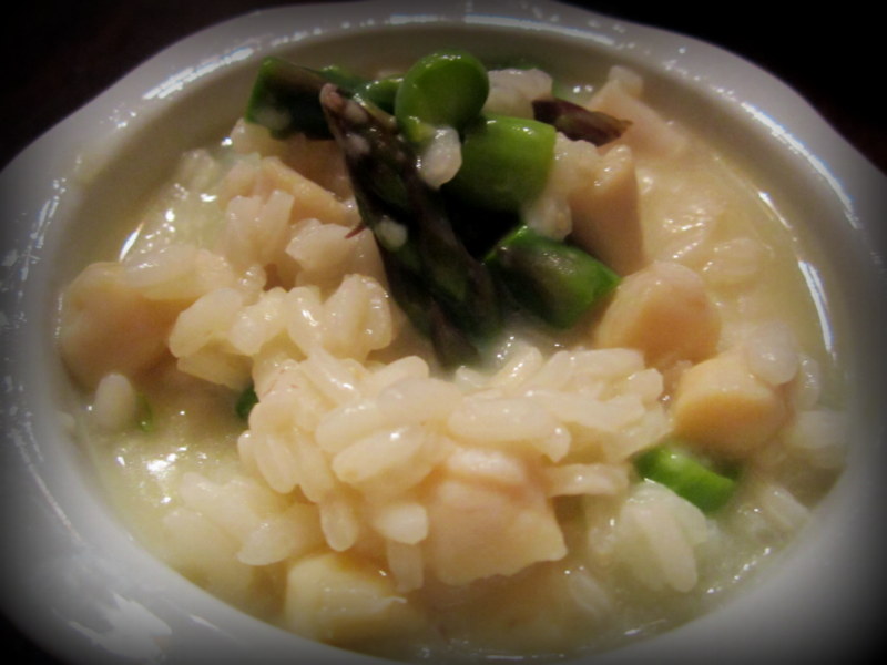 Red Kitchen Recipes Scallop & Asparagus Risotto