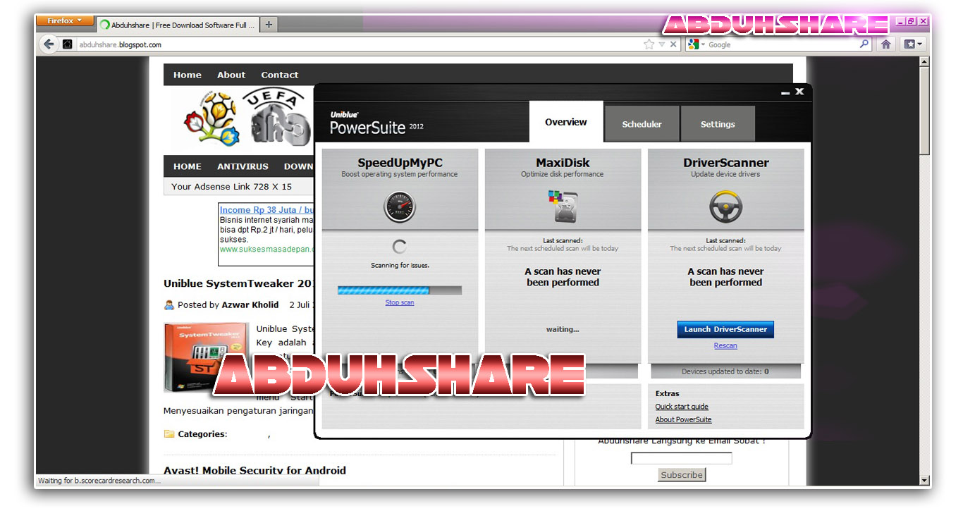 Sam Broadcaster 4.9.1 Full Crack !!LINK!! Software Uniblue+power+suite+2012_abduhshare