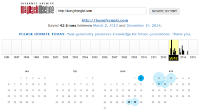 Melihat History Sebuah Blog dari Pertama Online Sampai Sekarang Melihat History Sebuah Blog dari Pertama Online Sampai Sekarang