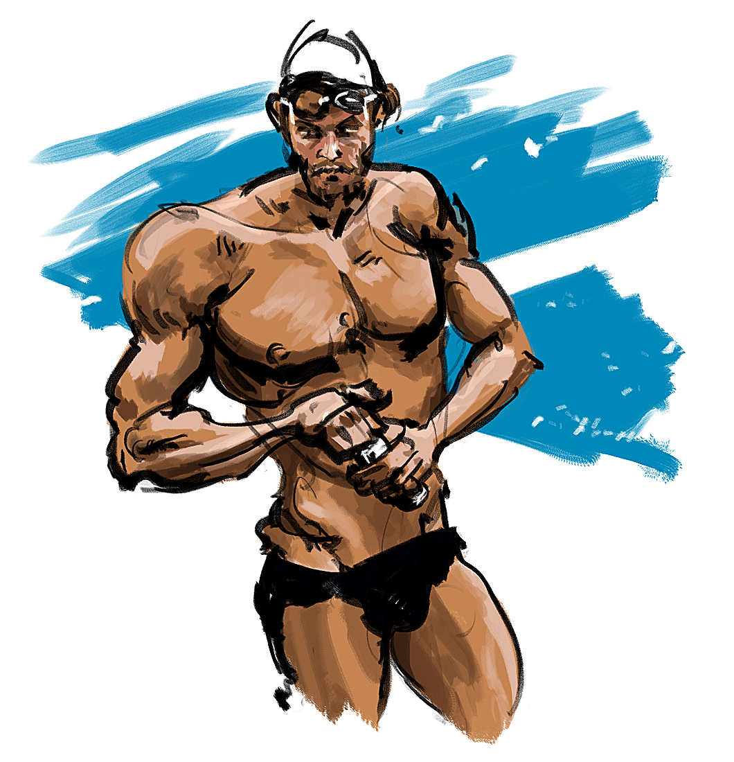 Swimmer Sketch