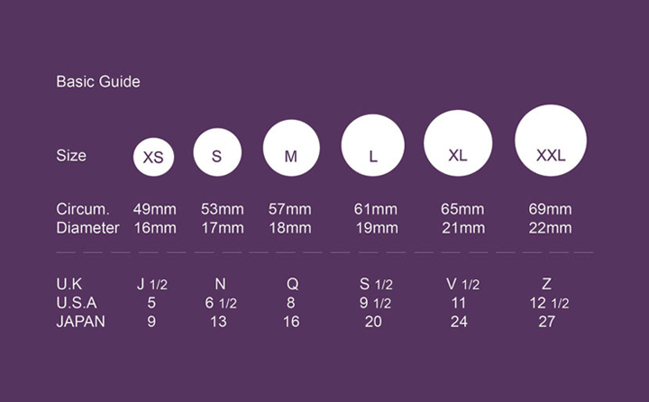 mens ring size chart actual size