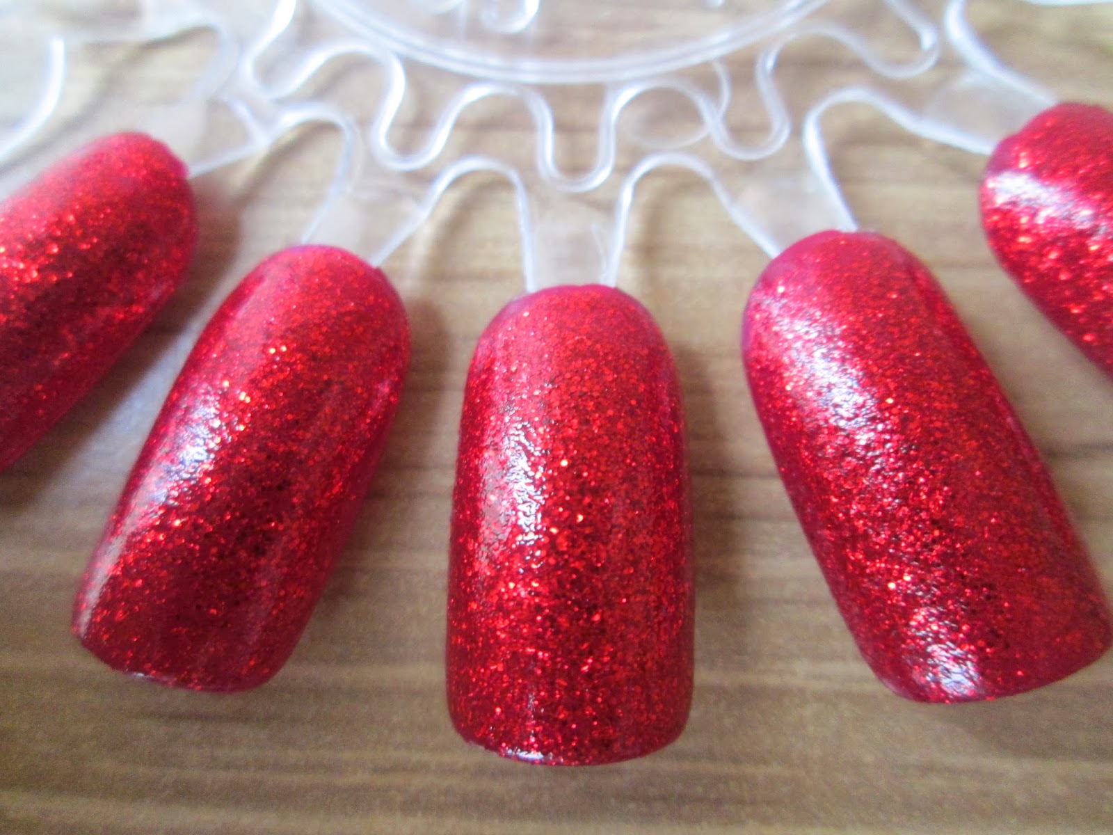 HaySparkle Barry M Red Glitter Nail Polish Review