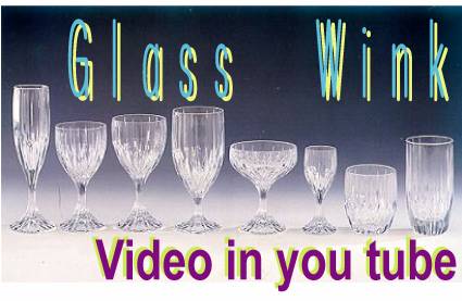 Glass Wink Tinnnnng Video in you tube