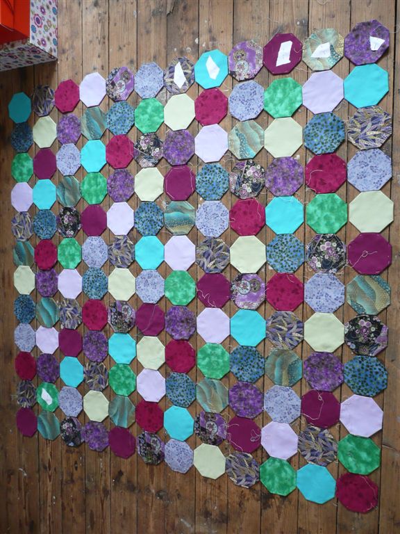 madewithlovebystephanie Octagon quilt layout
