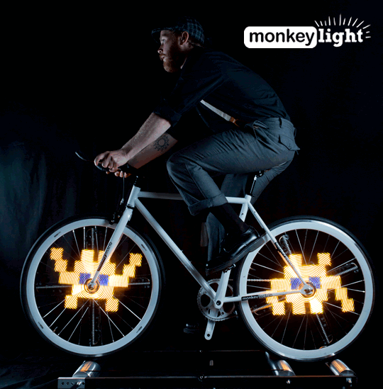 Monkey Light:  frikismo led para la bici
