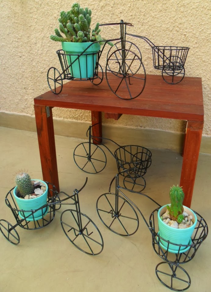 Maceteros Decorativos Interior Triciclo Porta Piante A Livelli